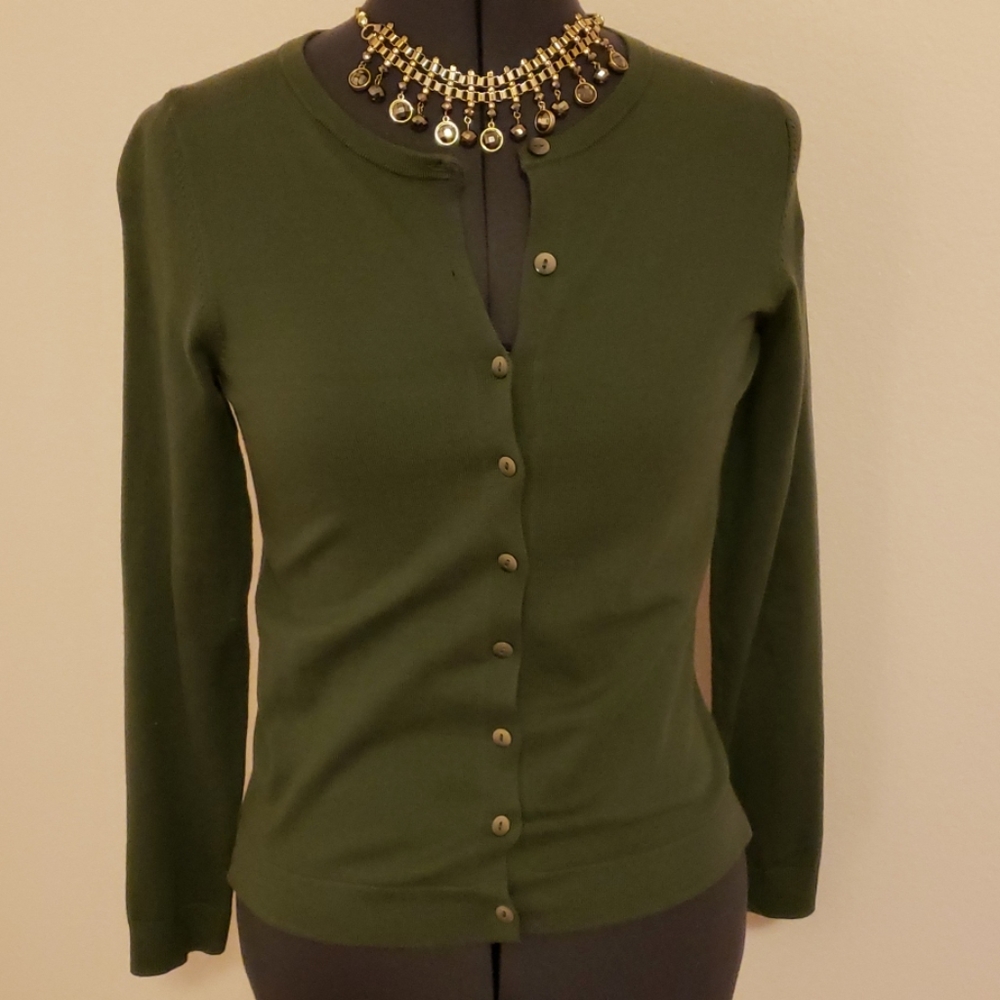 Boden Olive Green Cardigan